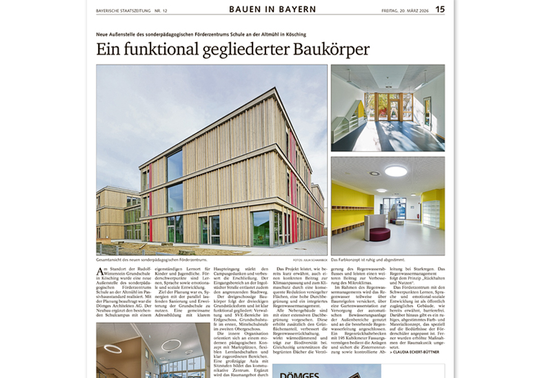 Veröffentlichung in der BSZ Förderzentrum Kösching